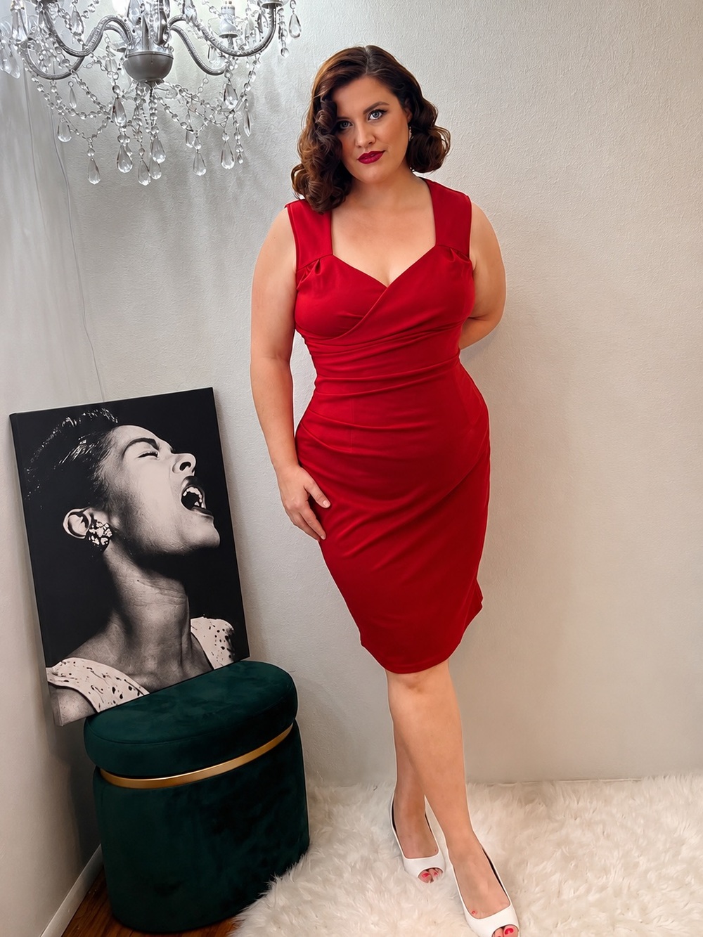 Belle Poque Pinup Wiggle Dress 🍒